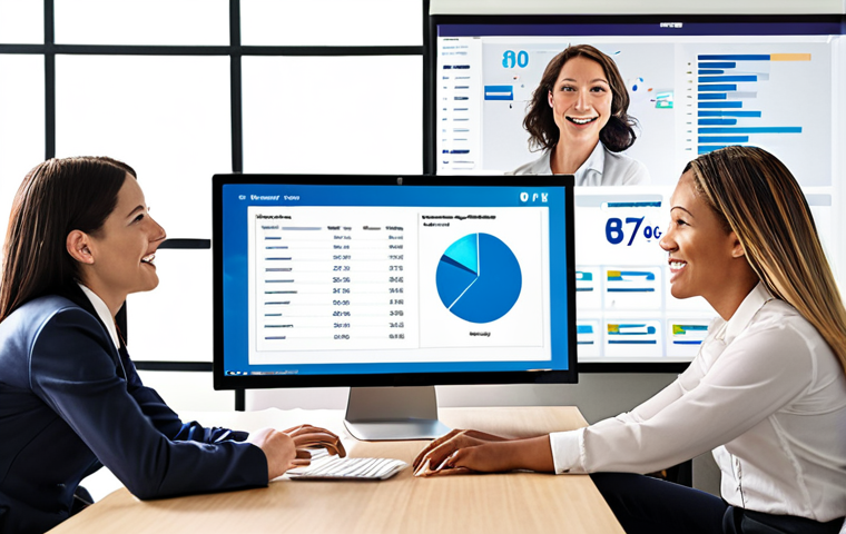 **

A modern, brightly lit office scene. A diverse team collaborates around a digital dashboard displaying key performance indicators (KPIs) for customer satisfaction, financial performance, and service delivery efficiency. The Service Manager, a confident and approachable individual, leads the discussion with effective communication and inspires teamwork. Emphasis on: data-driven decision making, collaboration, leadership.

**