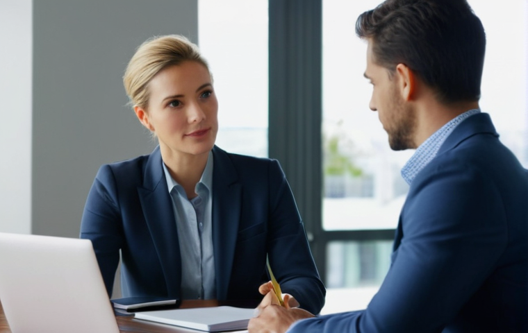 서비스관리사와 고객 인터뷰 준비법 - Image Prompt 1: The Empathetic Connection**