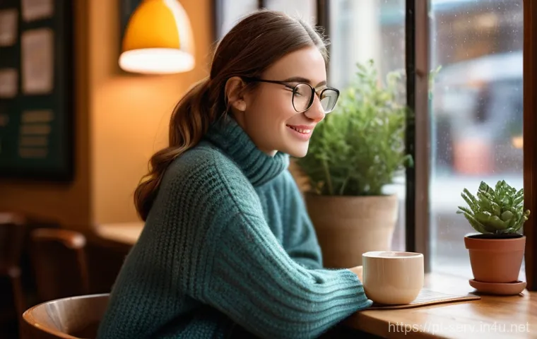 서비스관리사와 서비스 품질 개선 - **Prompt 1: Cozy Cafe Scene**
    A young woman, wearing a stylish but modest turtleneck sweater and...