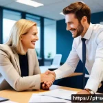 서비스관리사와 고객 데이터 활용 사례 - **Prompt:** A warm, empathetic female service manager, professionally dressed in a modern office, is...