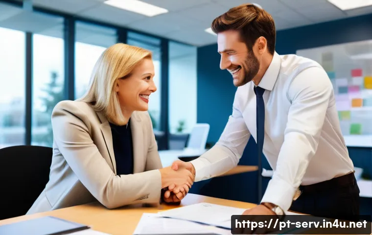 서비스관리사와 고객 데이터 활용 사례 - **Prompt:** A warm, empathetic female service manager, professionally dressed in a modern office, is...